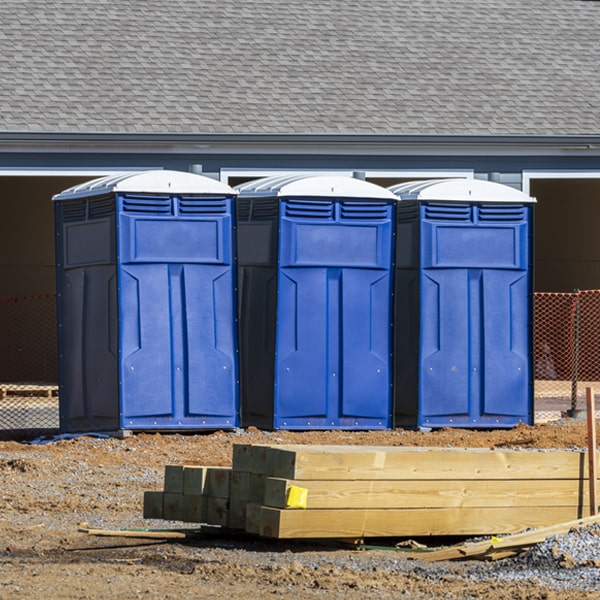 what is the expected delivery and pickup timeframe for the porta potties in Widnoon PA